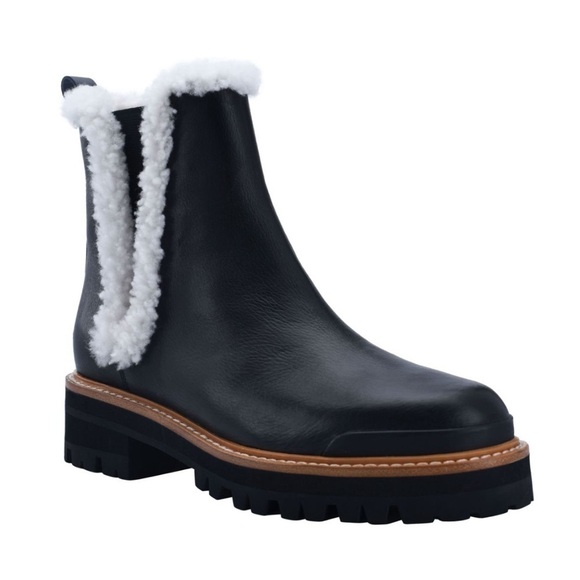 NIB Marc Fisher Women's Iggie Shearling Fur Lined Boots - Picture 1 of 11
